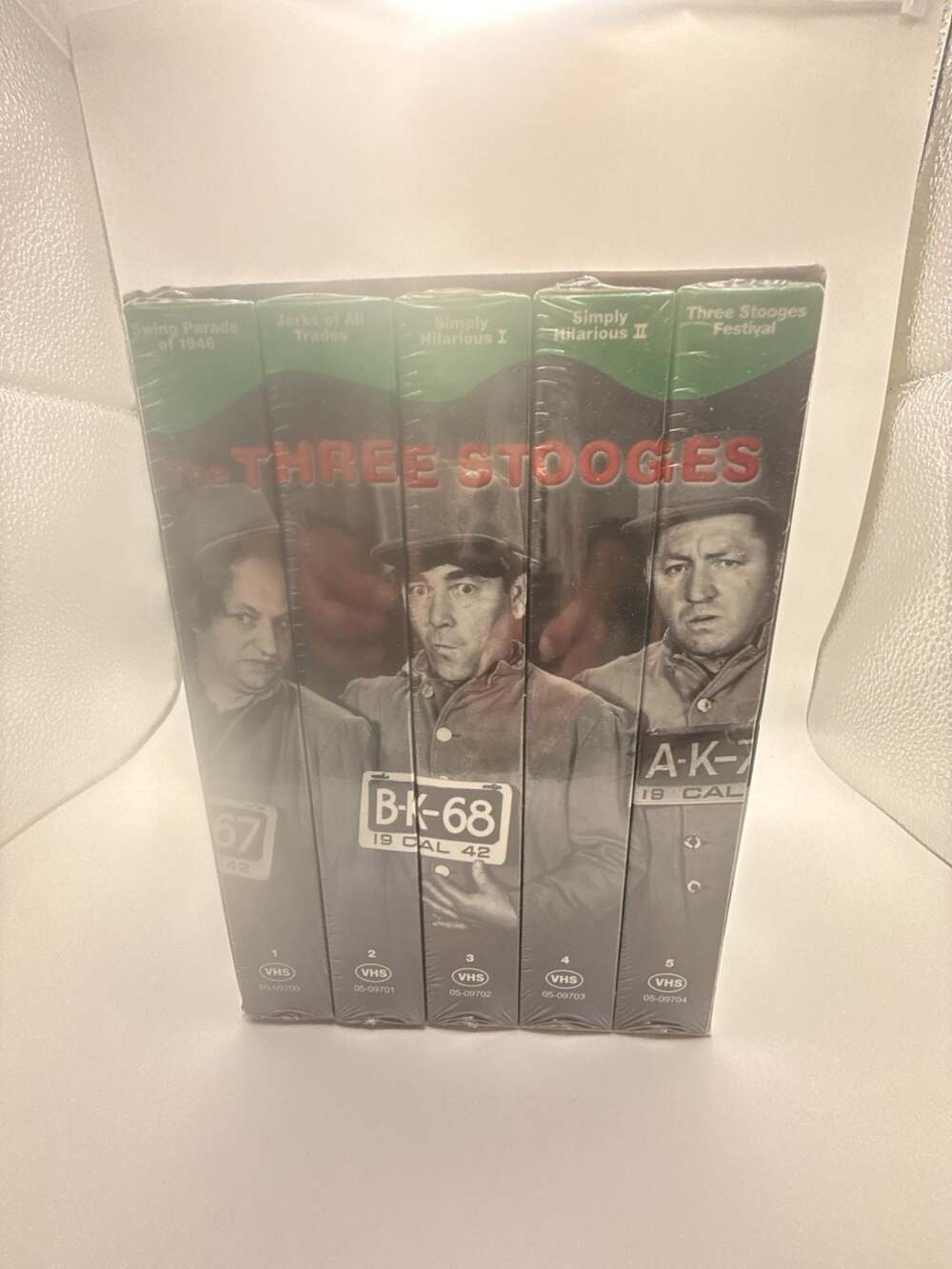 The Three Stooges 5-Volume VHS Collection Set